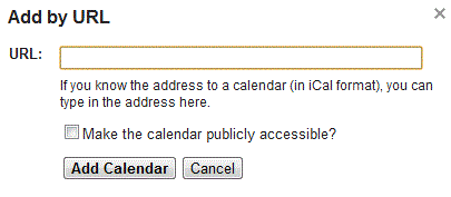 View calendar in other applications